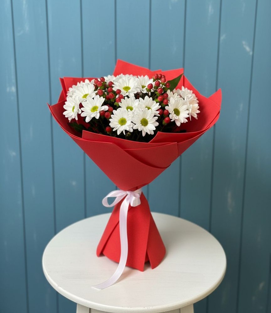 Букет цветов из: Хризантемы в Зорино