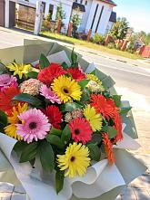 Букет цветов из:  Герберы #REPLACE_PRED# Зорино