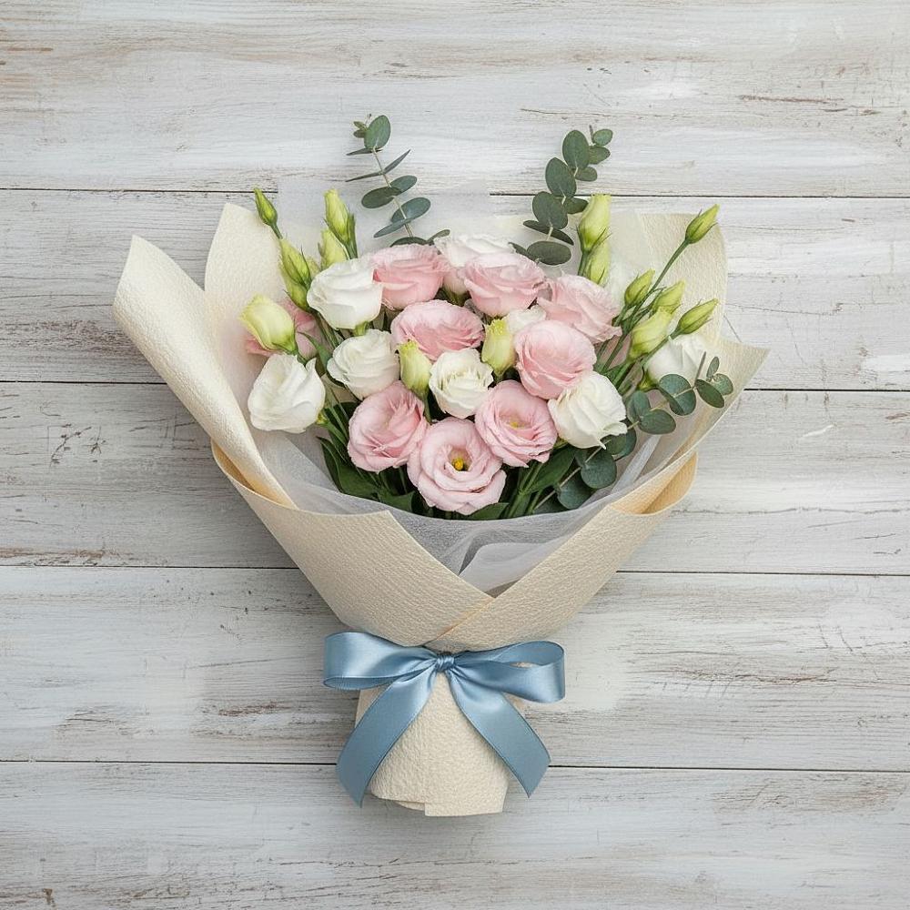 Букет цветов из: Лизиантусы в Зорино